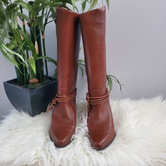 Scruples Brown Soft Leather Riding Boots 6.5 - Picture 5 of 14